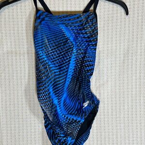 Speedo Blue and Black Swimsuit